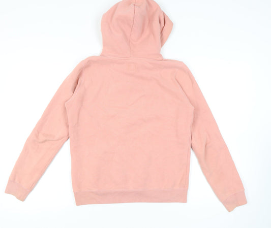 Jack Wills Women's Pink Logo Hoodie Size 10