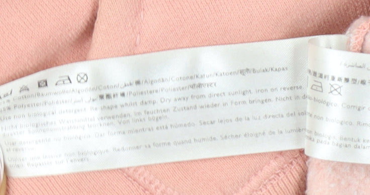 Jack Wills Women's Pink Logo Hoodie Size 10
