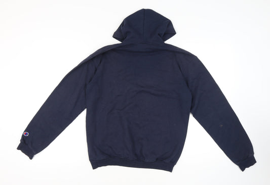 Champion Men’s XL Blue Pullover Hoodie with Graphic