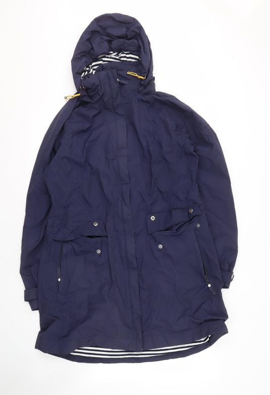 Trespass Women’s Blue Waterproof Hooded Jacket, Size 14