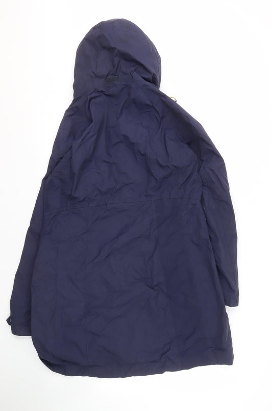 Trespass Women’s Blue Waterproof Hooded Jacket, Size 14