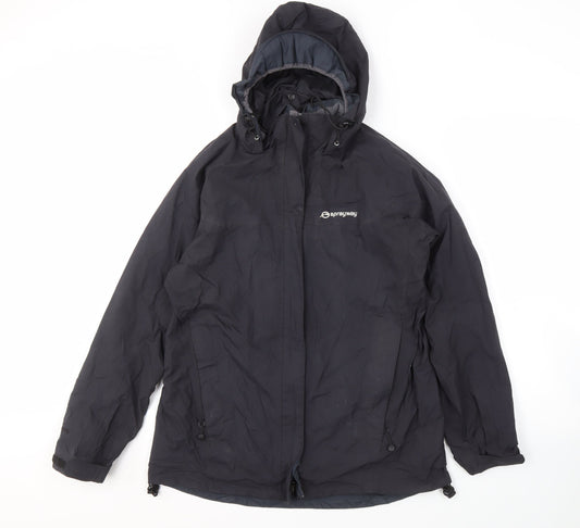 Sprayway Women's Black 3-in-1 Hooded Jacket Size 10