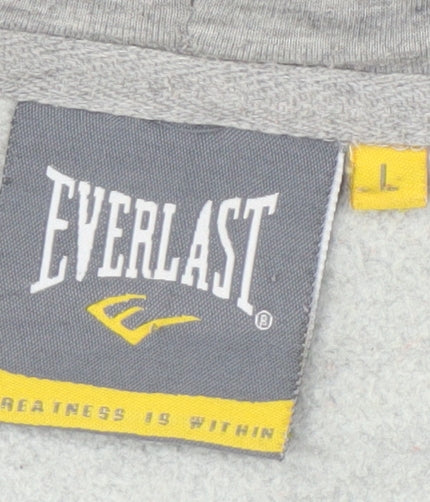 Everlast Men's Grey Pullover Hoodie L