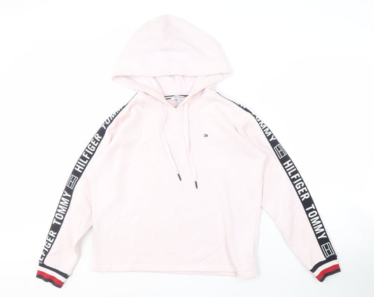 Tommy Hilfiger Women’s XS Pink Logo Pullover Hoodie
