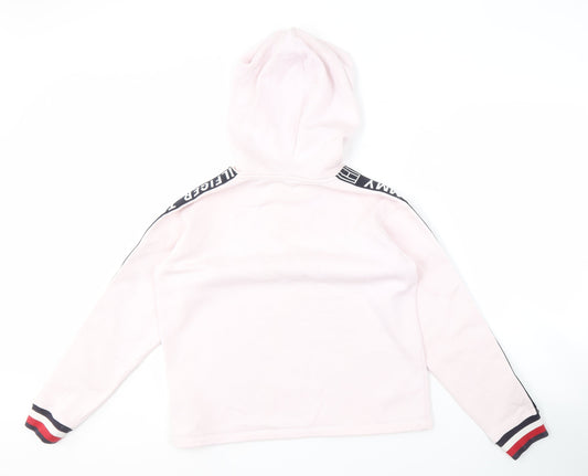 Tommy Hilfiger Women’s XS Pink Logo Pullover Hoodie