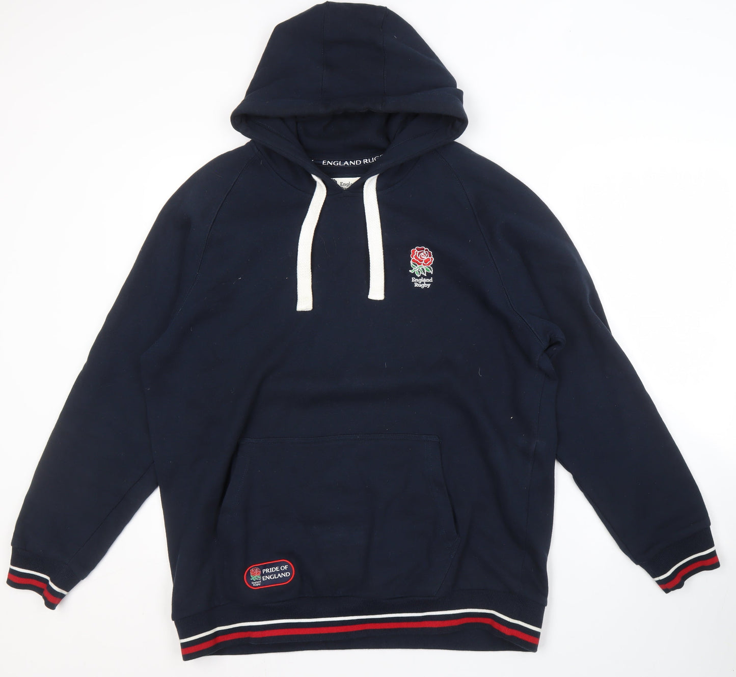 England Rugby Men's Blue L Pullover Hoodie