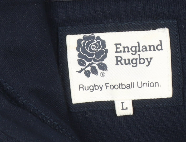 England Rugby Men's Blue L Pullover Hoodie