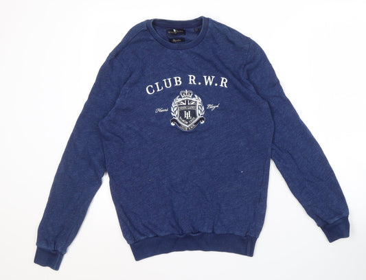 Henri Lloyd Men's Blue Cotton Pullover Jumper S