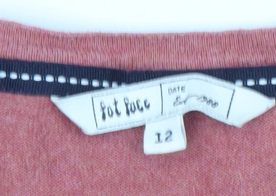 Fat Face Women's Pink Floral Cardigan Size 12