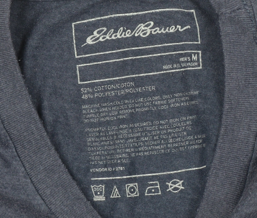 Eddie Bauer Men's Blue Outdoor Graphic T-Shirt M