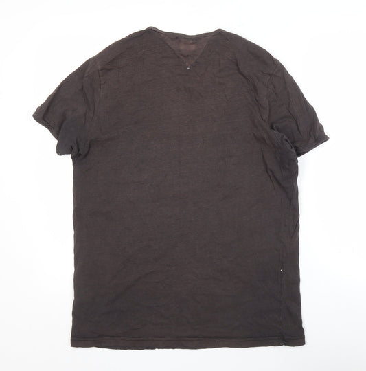 Hilfiger Denim Men's Black Classic T-Shirt, L