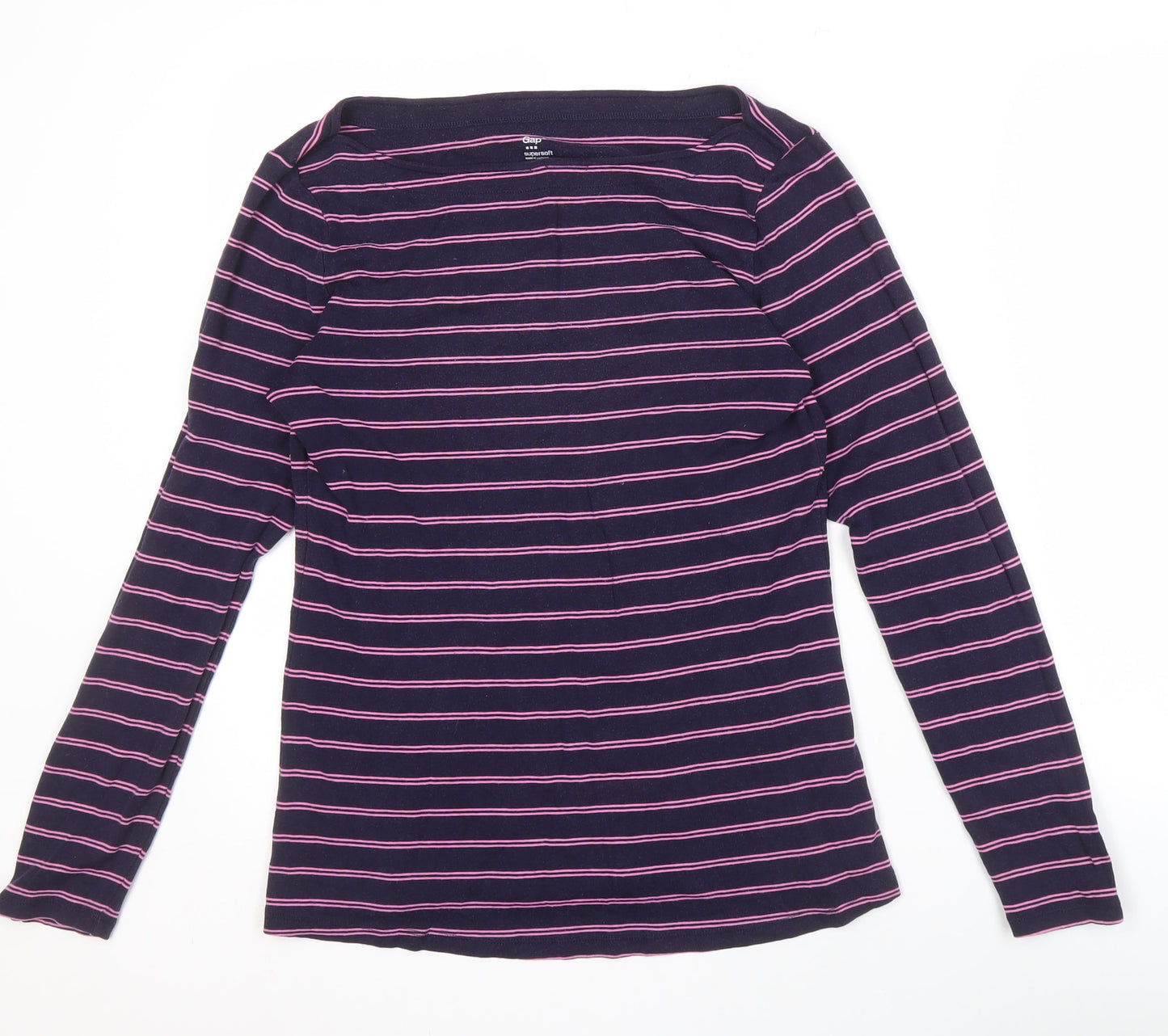 Gap Women’s L Multicoloured Striped Long Sleeve T-Shirt