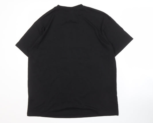 Traditional Craftwear Men's Black T-Shirt L Relaxed Fit