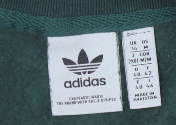Adidas Women's Green Pullover Sweatshirt M