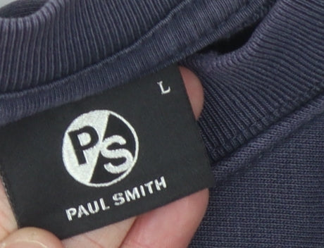 Paul Smith Men's Blue Crew Neck Sweatshirt - Size L