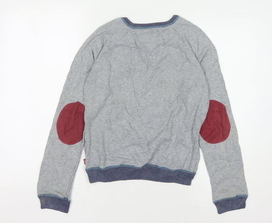 Levi's Boys Grey Pullover Jumper 14 Years, Graphic Print