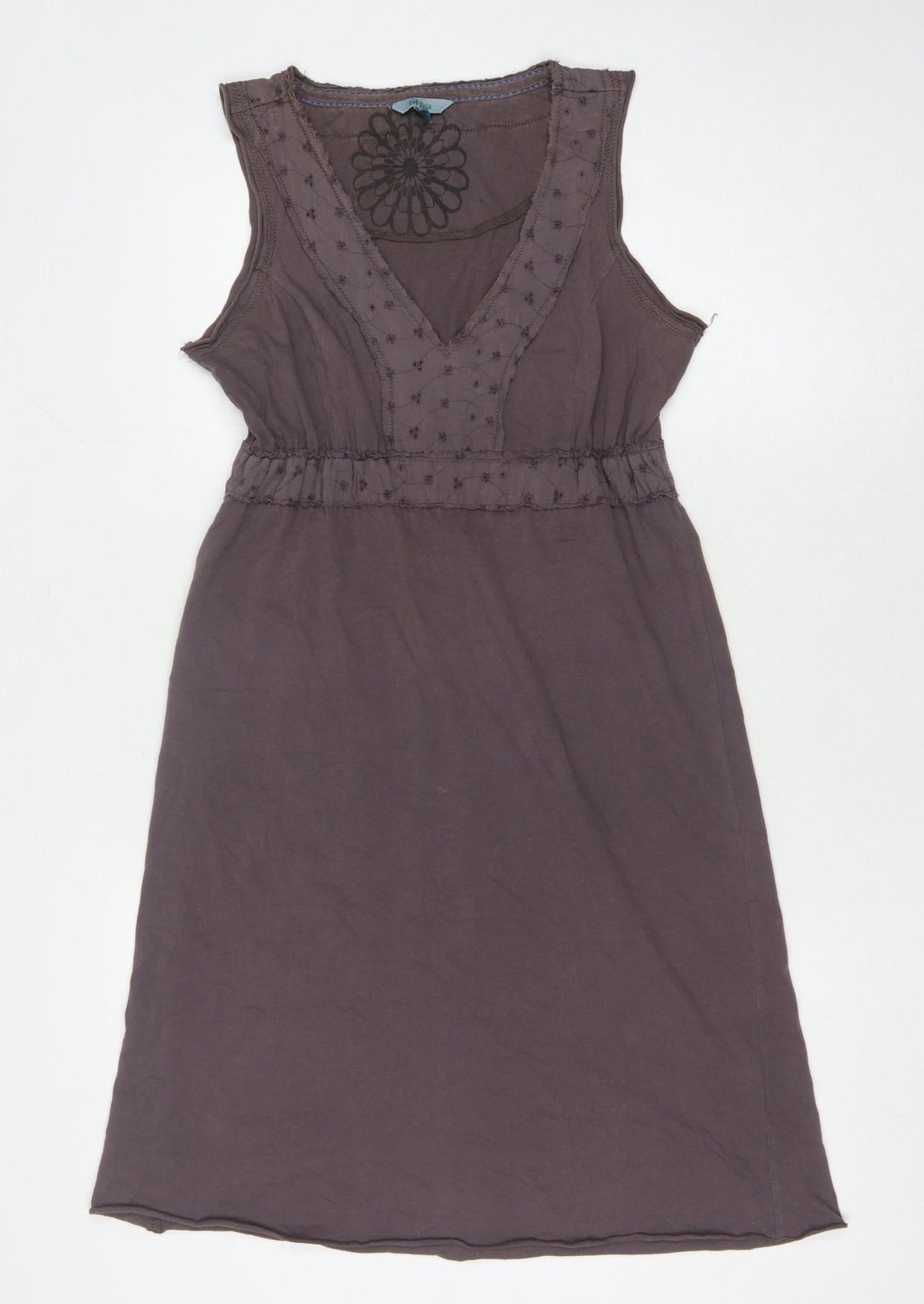 Fat Face Women's Brown A-Line Sleeveless Dress Size 10