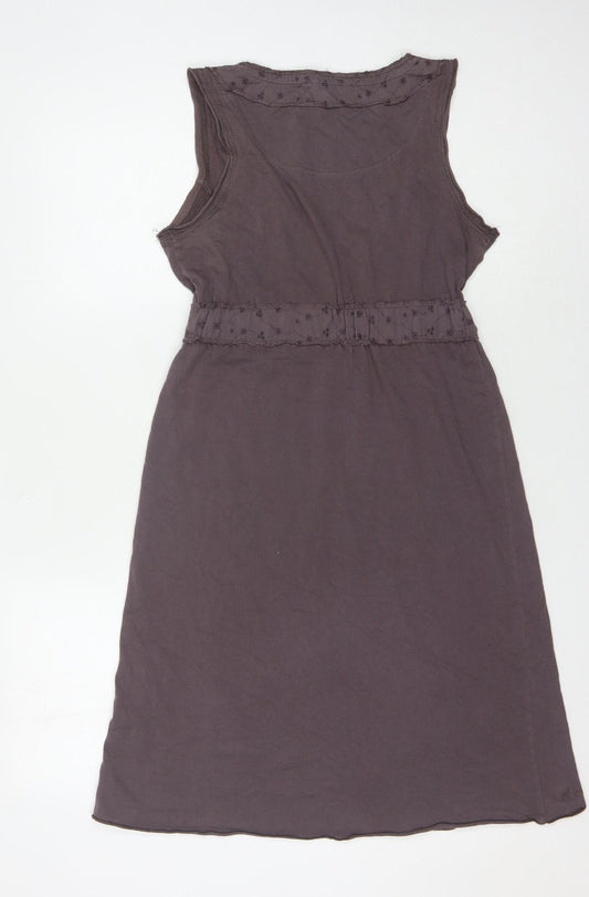 Fat Face Women's Brown A-Line Sleeveless Dress Size 10