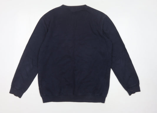 Cotton Traders Men's Blue Medium Crew Neck Sweatshirt