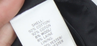 Banana Republic Women's Black Blazer Cotton Wool