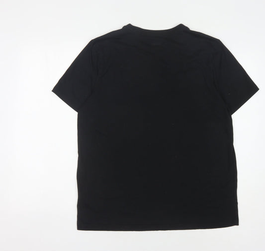 Merrell Men's Black Graphic Logo T-Shirt, Size L, Regular Fit