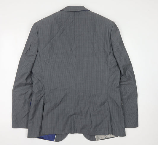 Jeff Banks Men's Grey Regular Blazer - 44 Chest