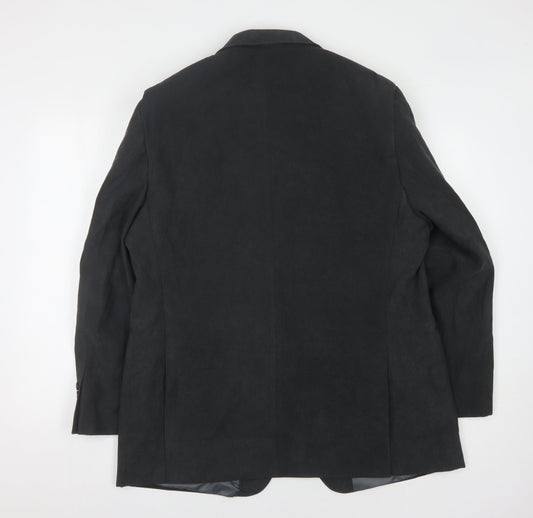 The Savile Row Company Men's Black 44 Regular Fit Jacket