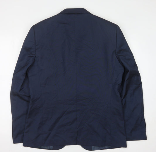 Next Men's Blue Regular Blazer, Size 44R Formal Wear