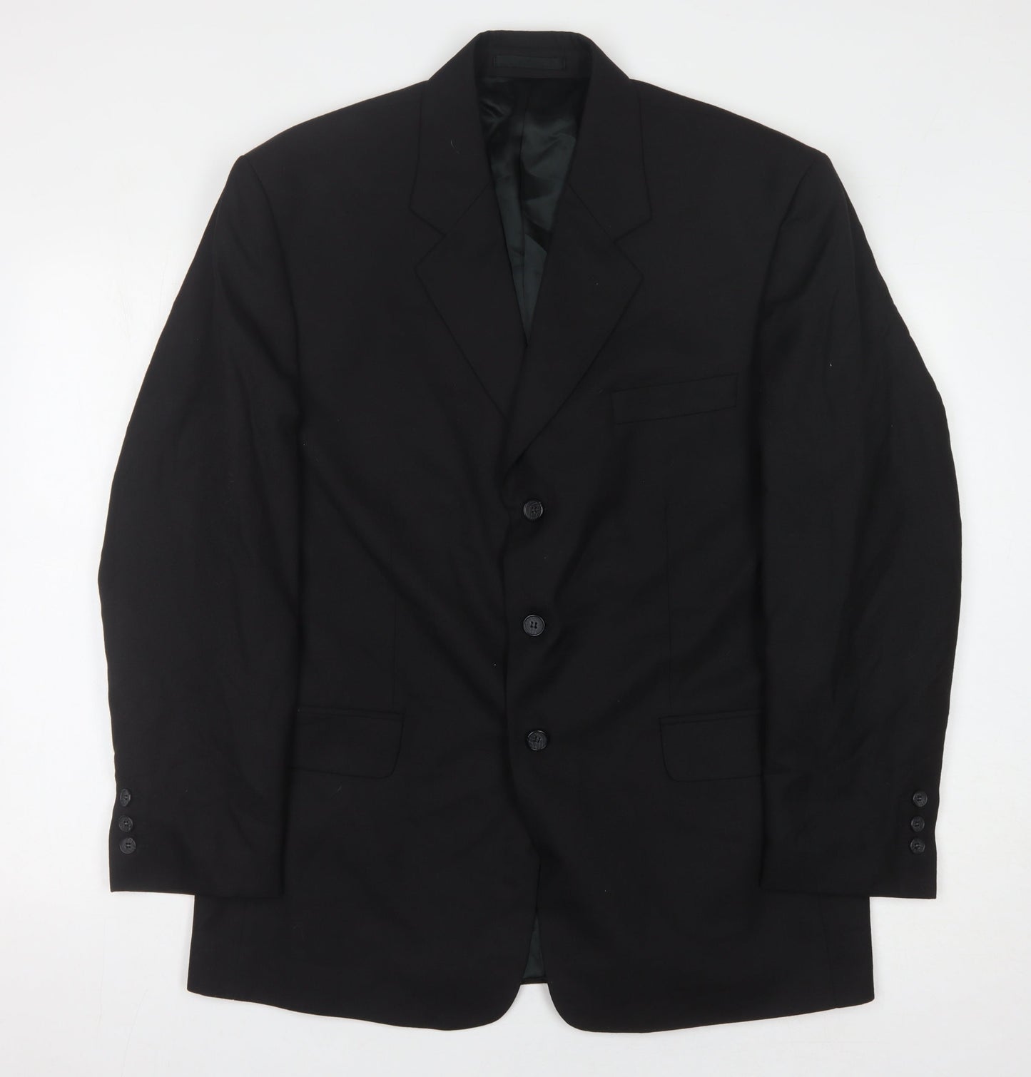 Daniel James Men's Black Regular Fit Suit Jacket 40R