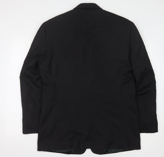 Daniel James Men's Black Regular Fit Suit Jacket 40R