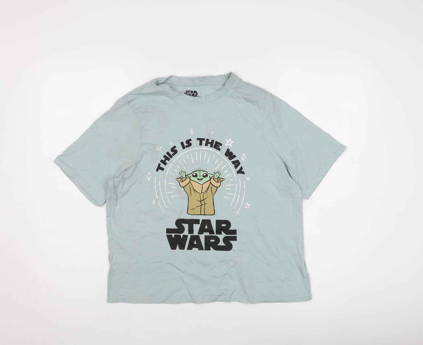 Star Wars Women's Blue Graphic T-Shirt Size 12-14