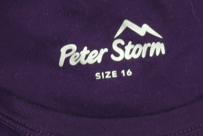Peter Storm Women's Purple T-Shirt, Size 16