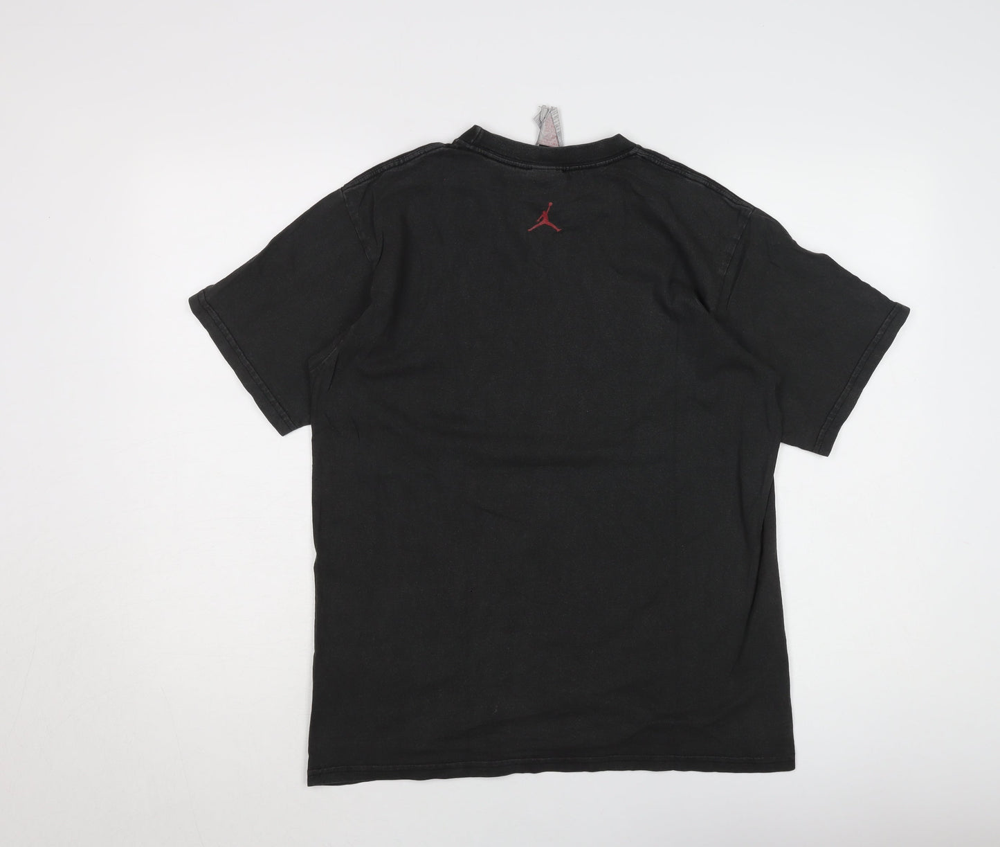 Jordan Men's Black Graphic T-Shirt Logo Design S
