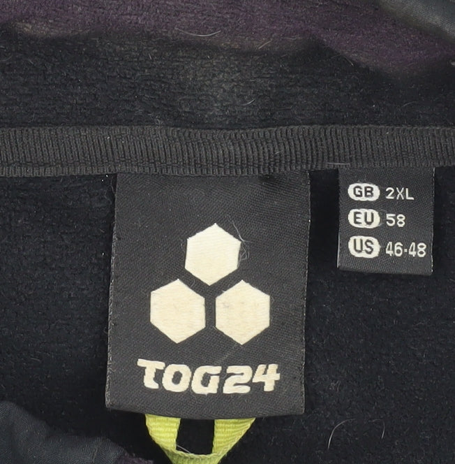 TOG 24 Men's Black Waistcoat 2XL, Zipped Pockets