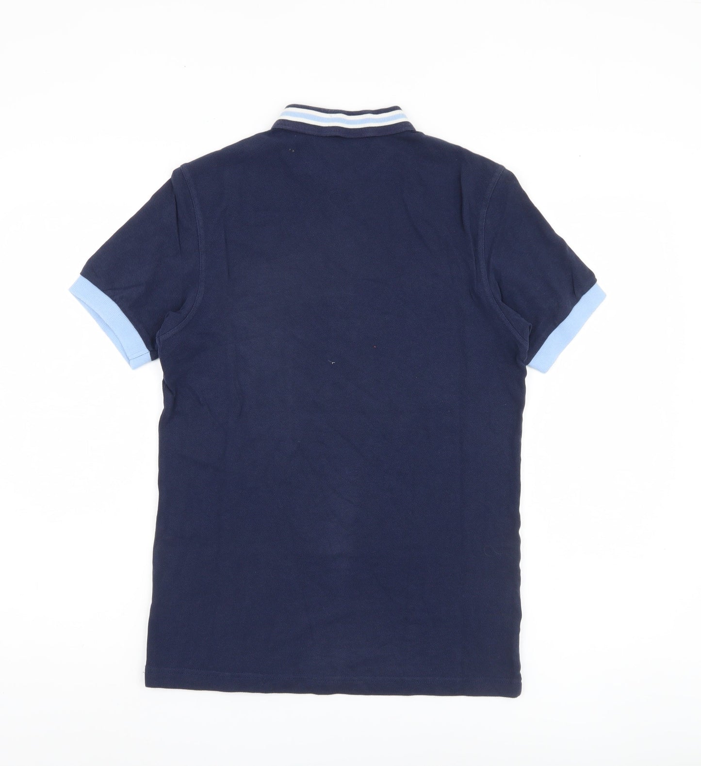 Fred Perry Men's Blue Slim Fit Polo Shirt S
