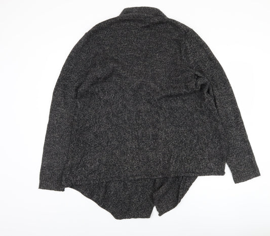 Fat Face Women's Grey Open Front Cardigan Size 18 Acrylic Knit