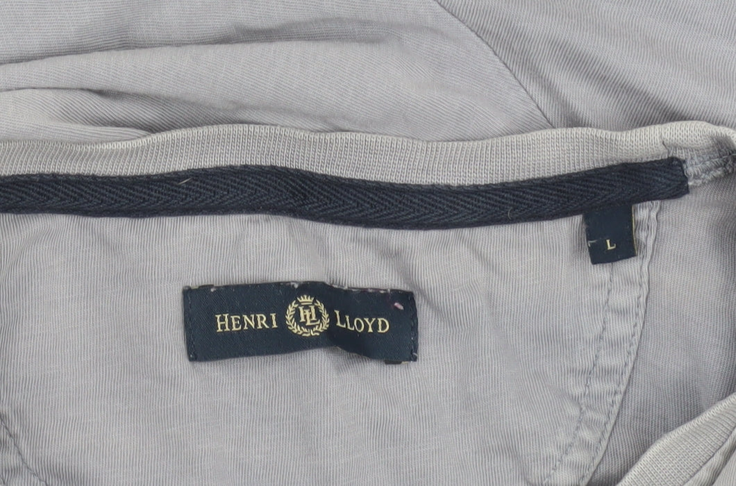 Henri Lloyd Men's Grey Crew Neck T-Shirt - Size L