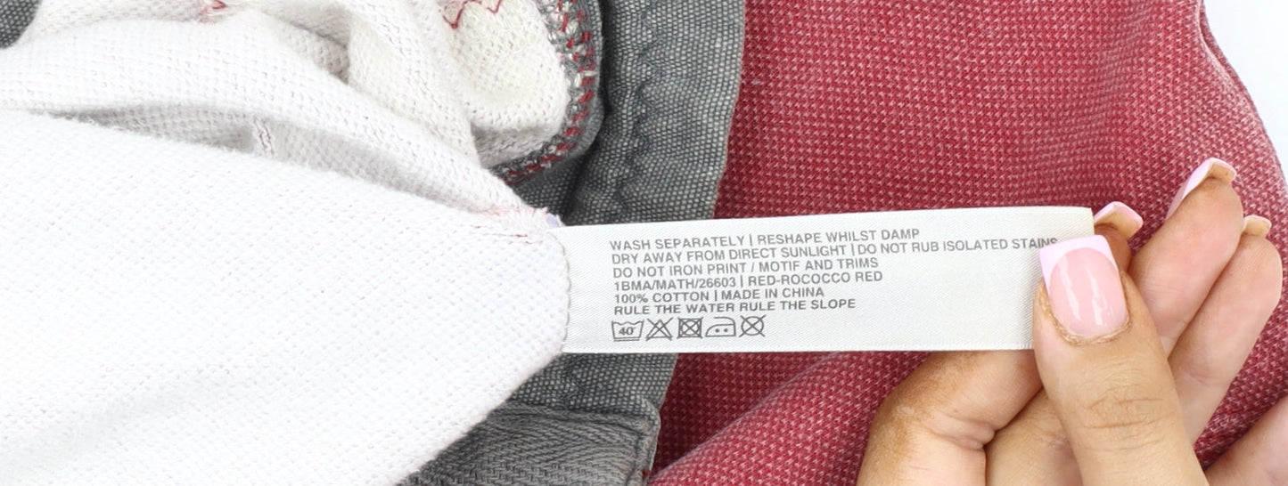 Fat Face Men's Red Henley Sweatshirt, Size L