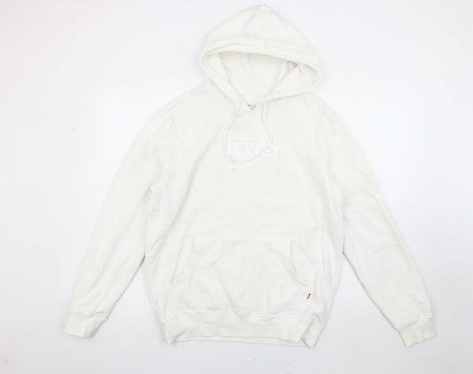 Levi's Men's White Pullover Hoodie S