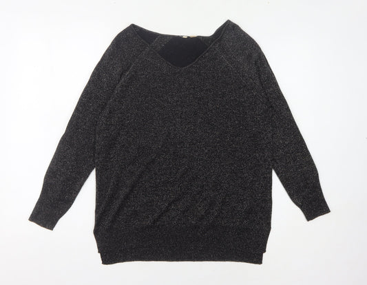 White Stuff Women's Black Long Sleeve Pullover Jumper Size 10