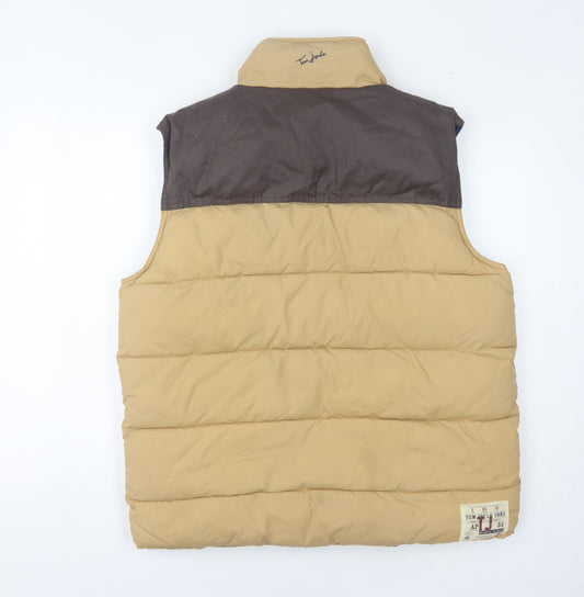 Joules Men's Brown Puffer Waistcoat Size L