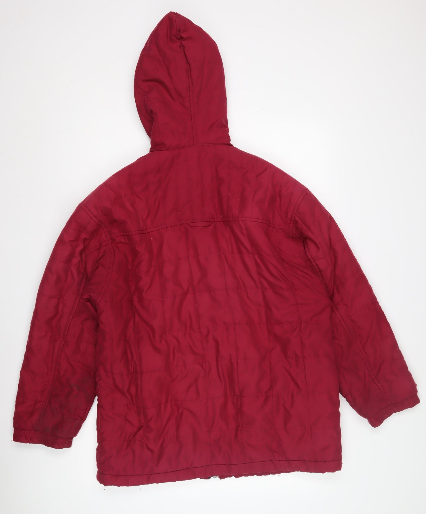 Hawkshead Women's Red Hooded Puffer Jacket Size S