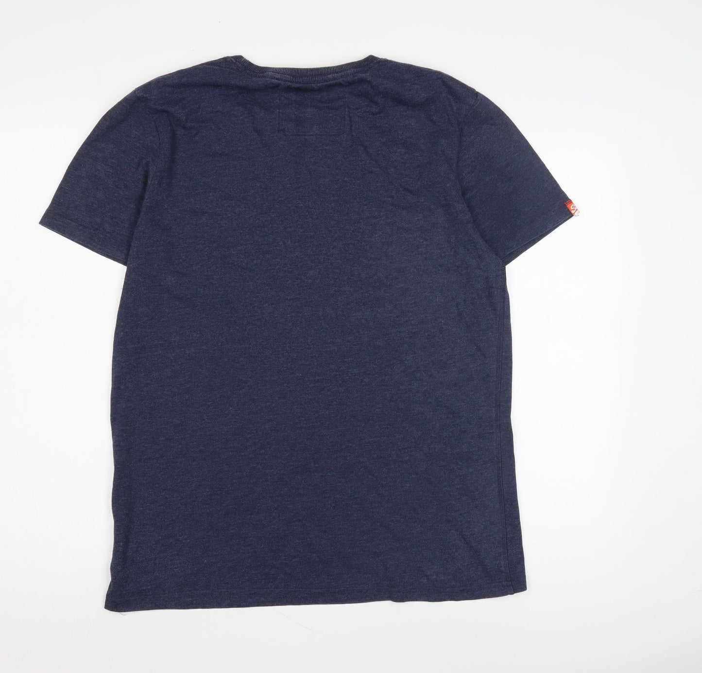 Superdry Men's Blue XL T-Shirt, Graphic Print, Cotton