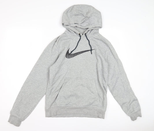 Mens UK S Regular Nike Grey Pullover Hoodie