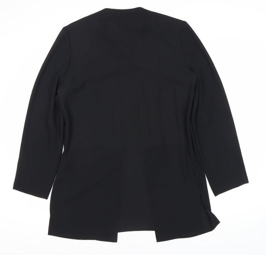 Bassin Women's Black Mid-Length Formal Jacket Size 12