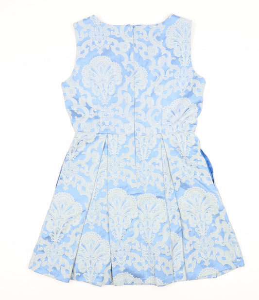 Joe Browns Blue Fit & Flare Dress, Size 12, Women's