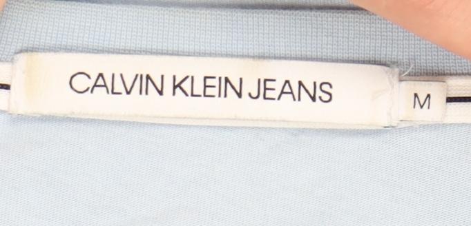 Calvin Klein Jeans Men's Blue Medium Logo T-Shirt