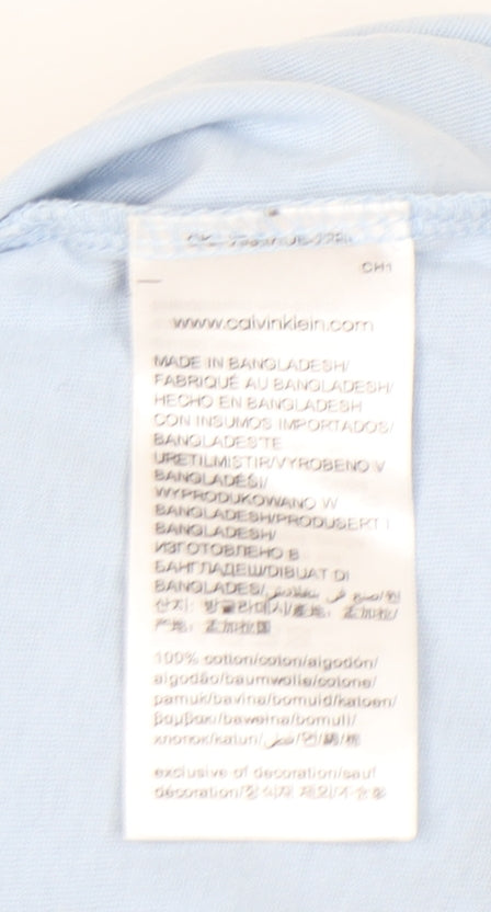 Calvin Klein Jeans Men's Blue Medium Logo T-Shirt