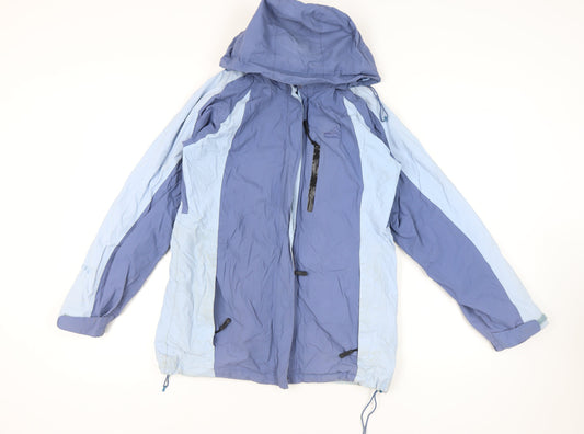 Peter Storm Women's Blue Rain Jacket Size 12 Waterproof