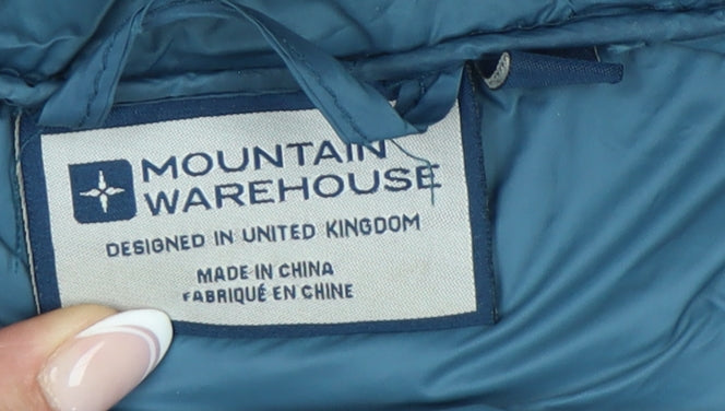 Mountain Warehouse Men's Blue Hooded Puffer Jacket M